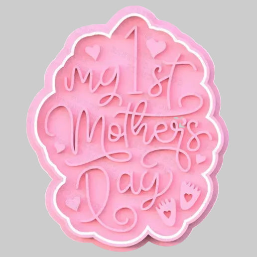 1st Mother's Day text stamp and cutter