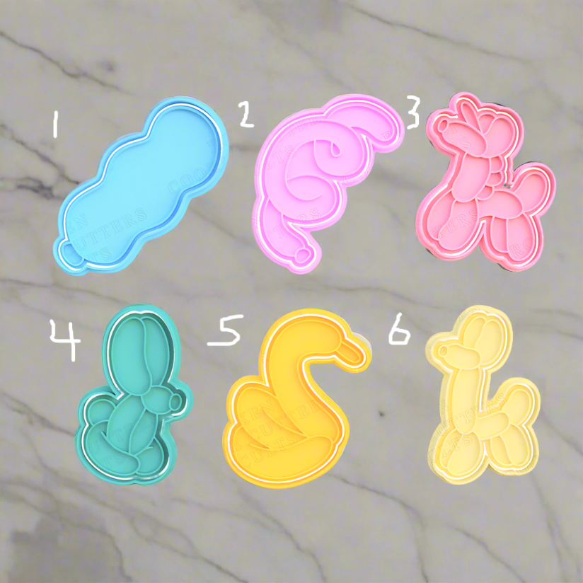 Balloon characters stamp and cutter