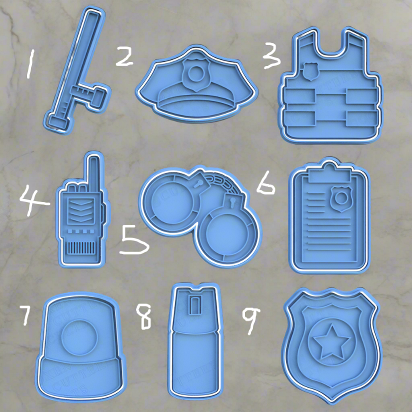 Police stamp and cutters