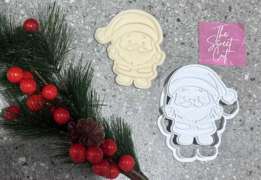 Santa cookie stamp and cutter