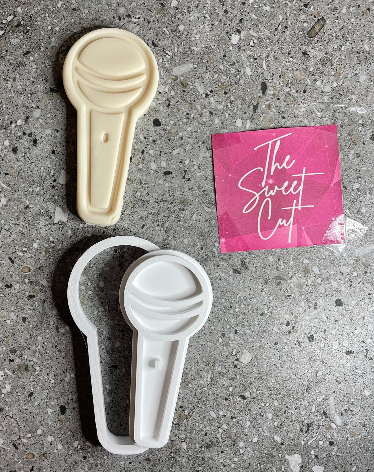 Microphone stamp and cutter