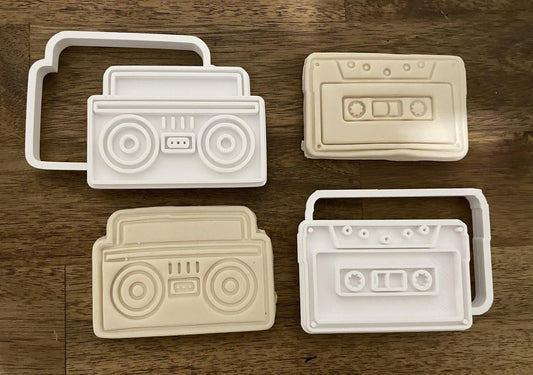 Boom box and Cassase tape