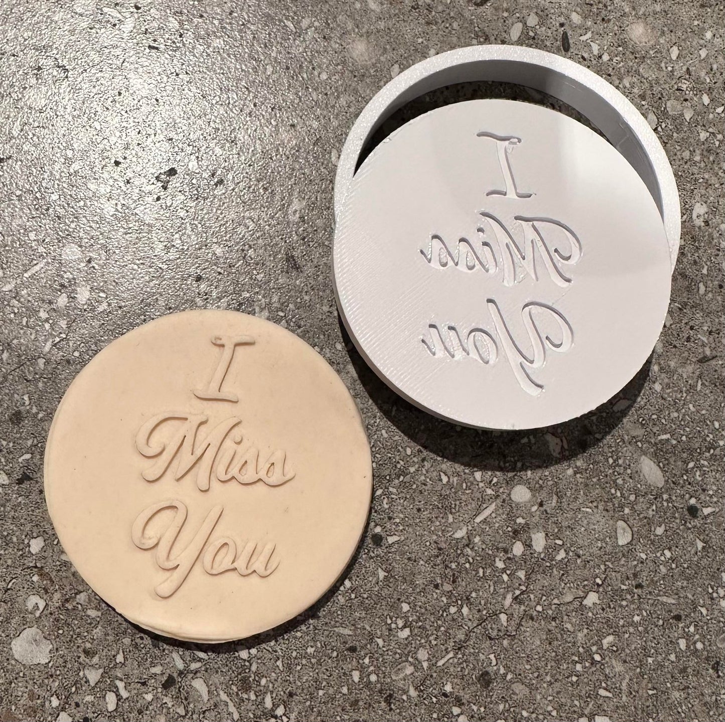 I miss you on circle with circle cutter