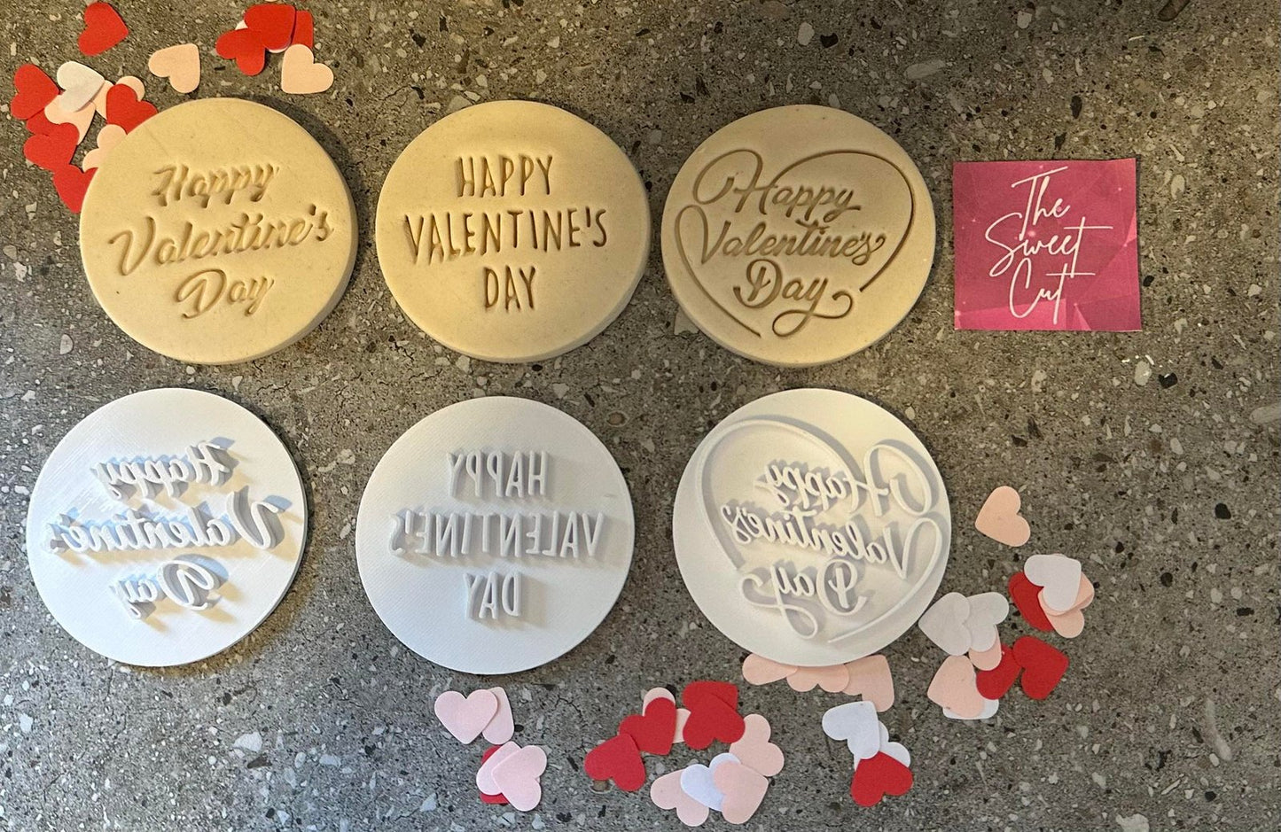 Happy Valentine's Day Stamp with Circle cutter