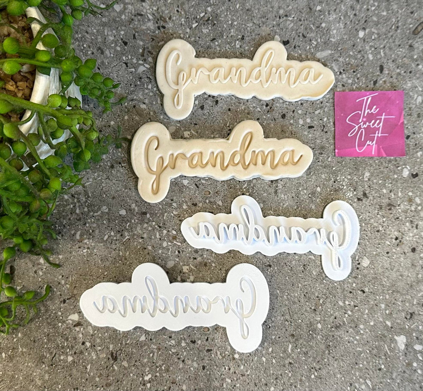 Grandma stamp and cutters
