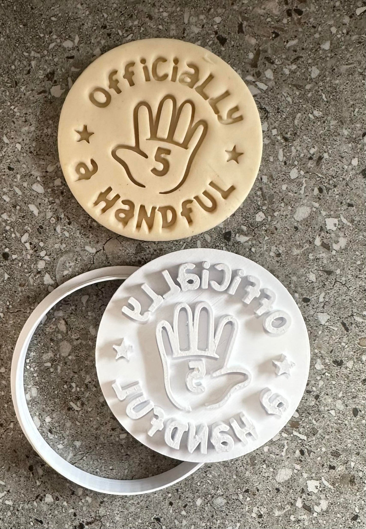 Officially a handful 5 stamp and cutter