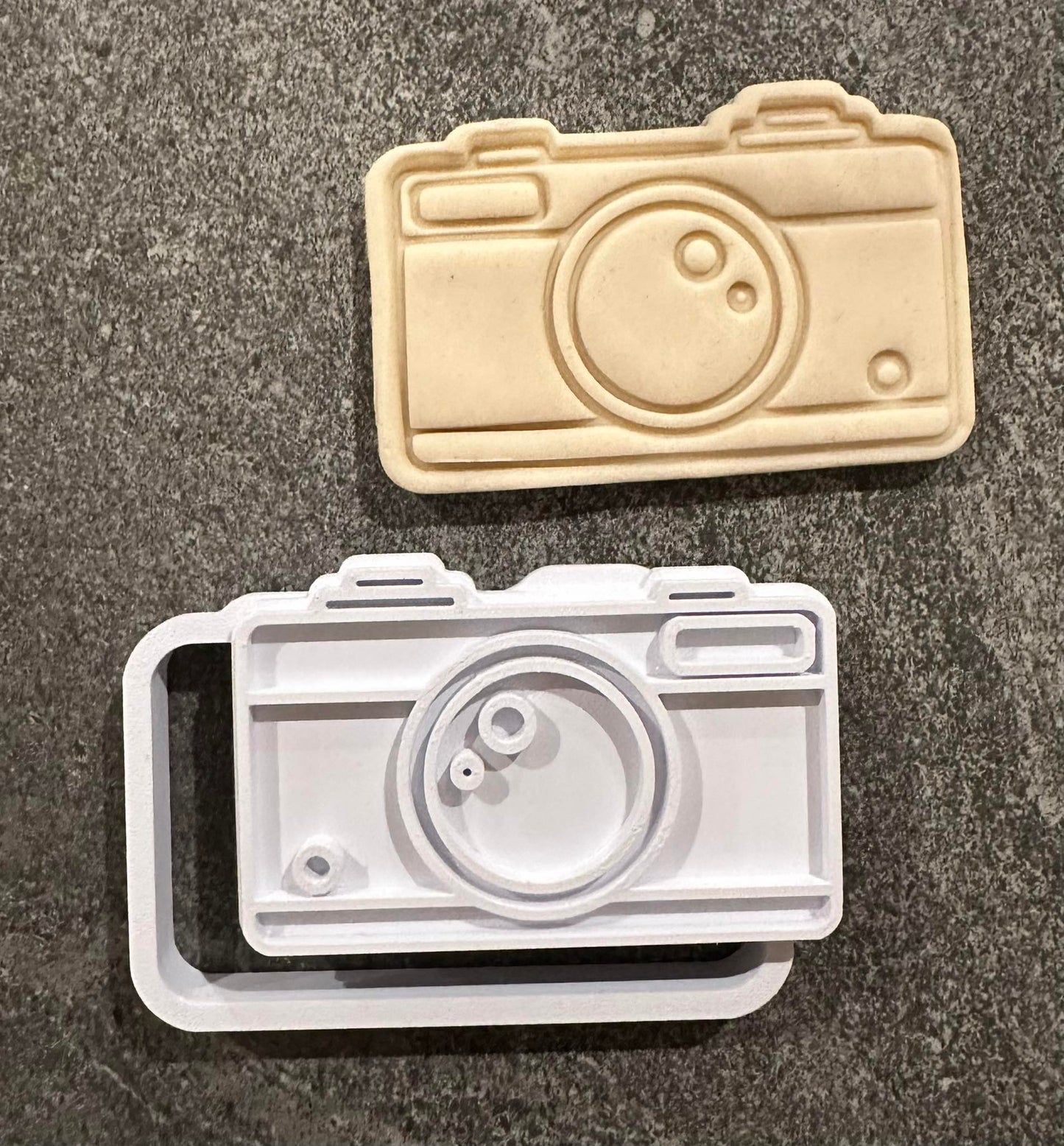 Camera stamp and cutter