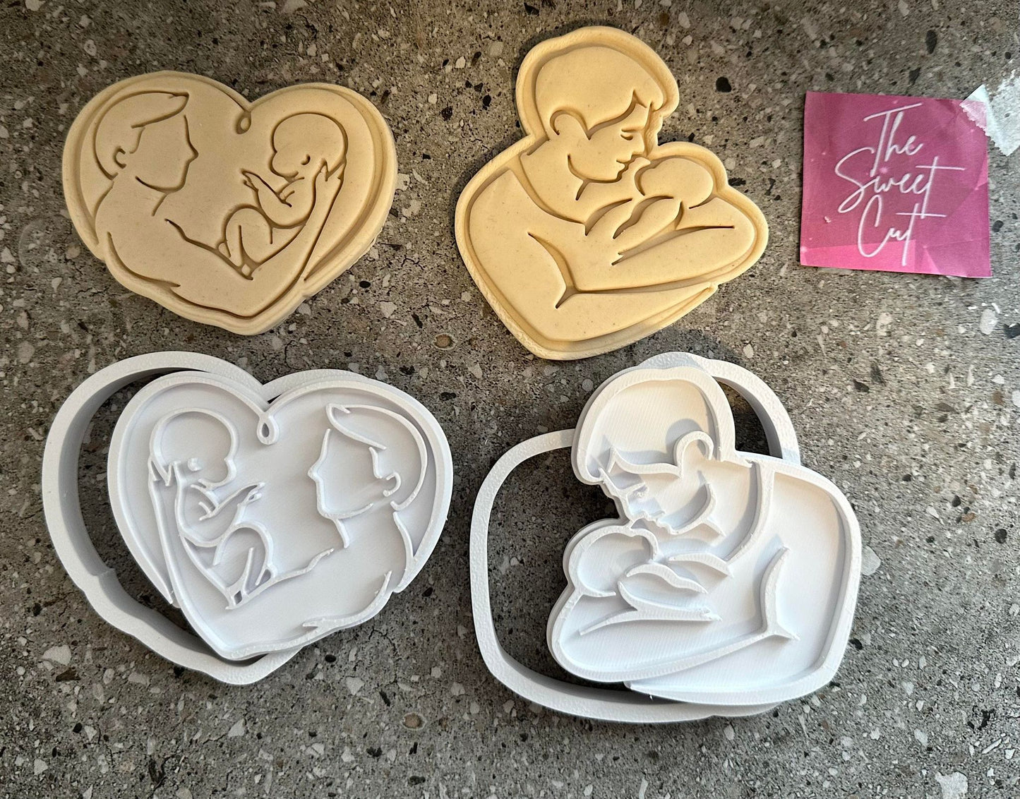 Dad and baby stamp and cutter