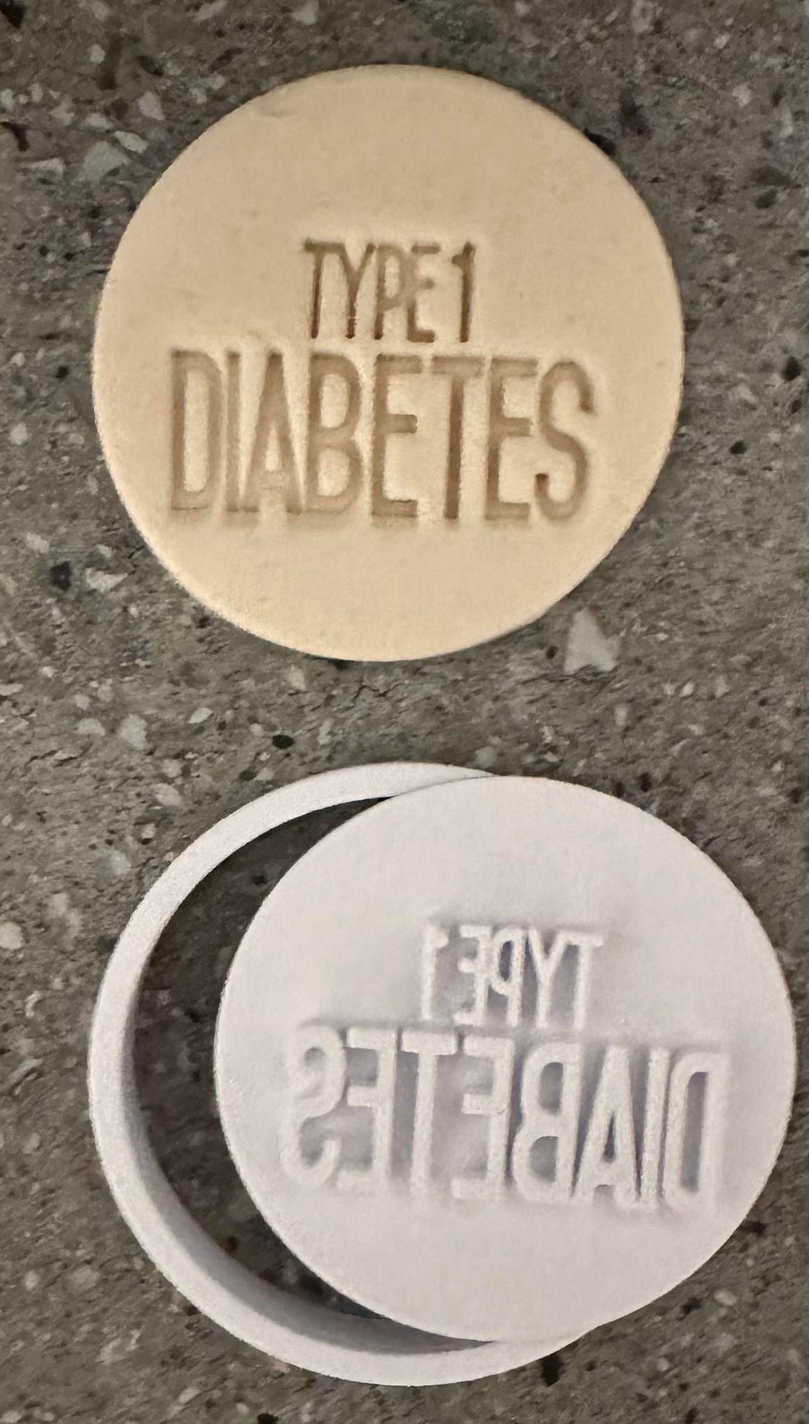 Diabetes Stamp and cutter