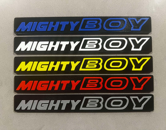 Mighty boy badge