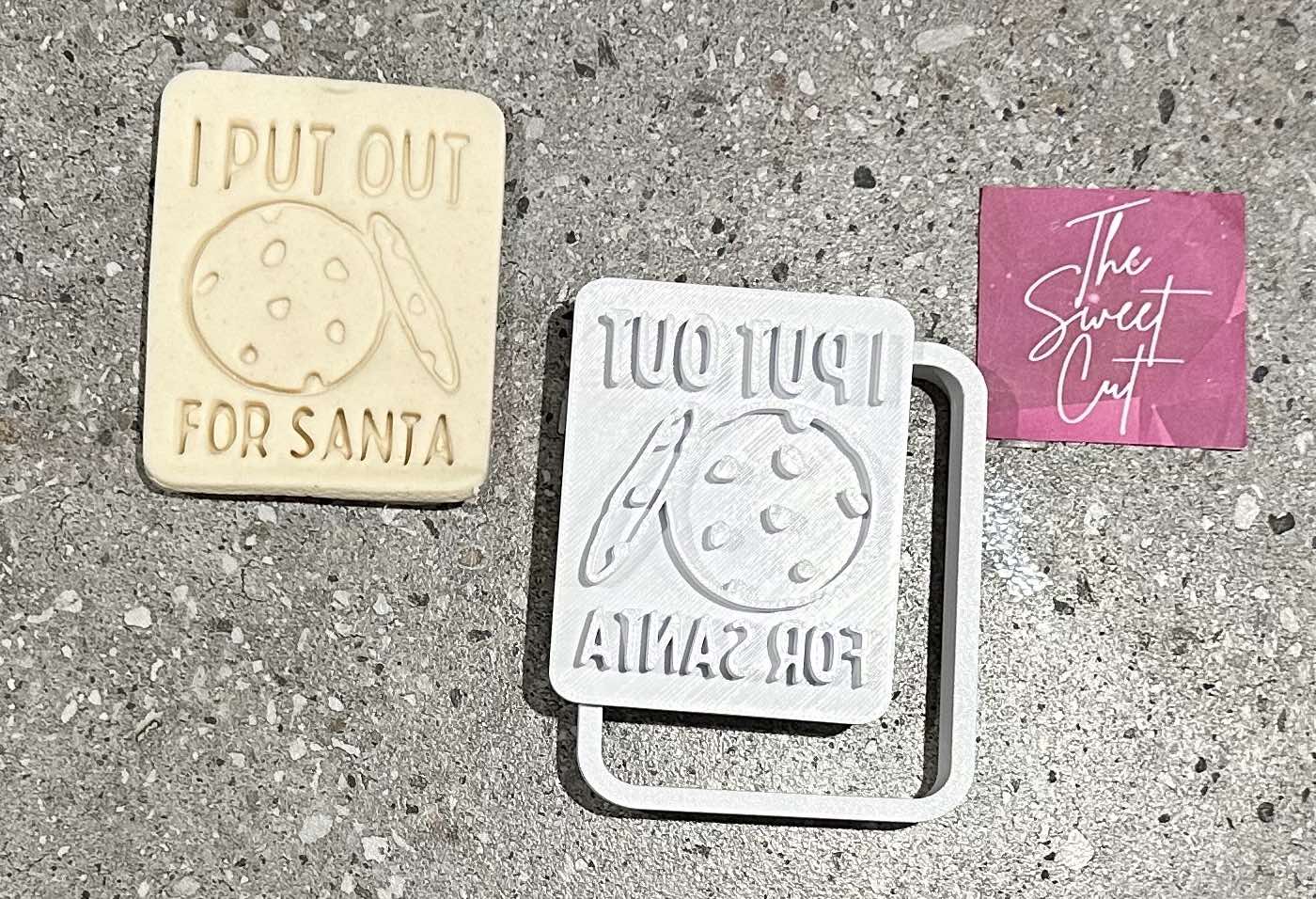 I put out for santa stamp and cutter (2024)