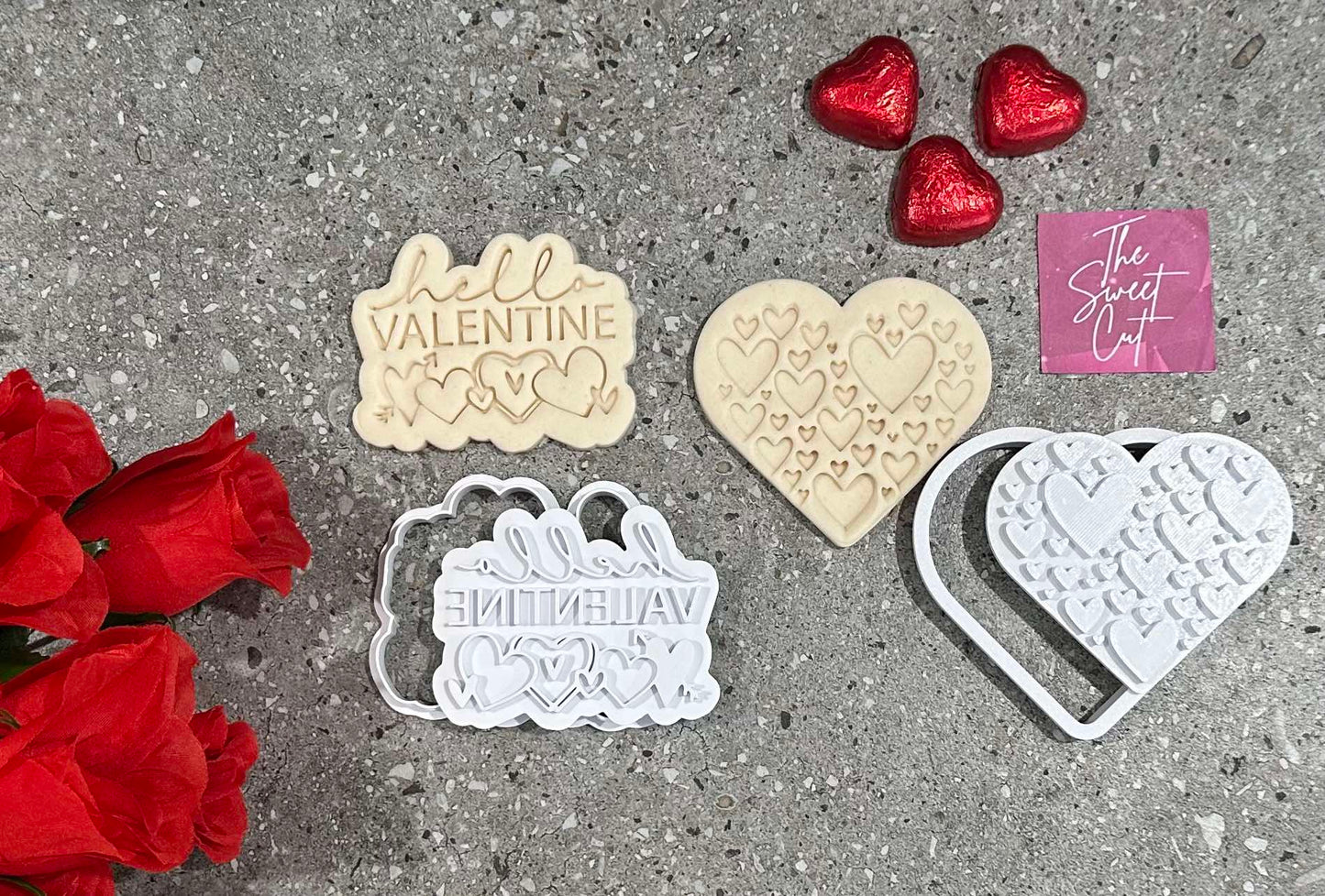 Hello Valentine stamp and cutter
