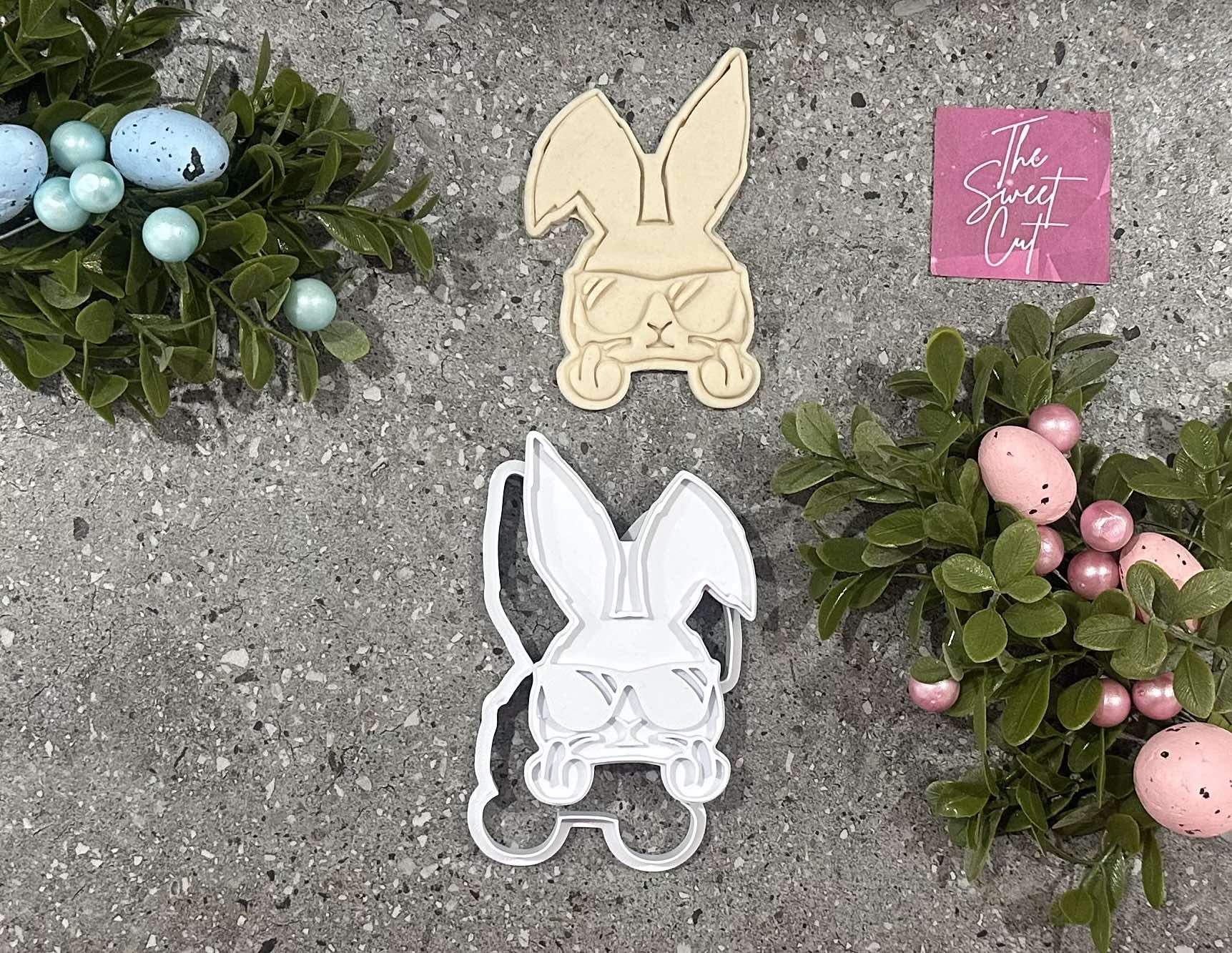 Bunny with rude finger stamp and cutter – The Sweet Cut
