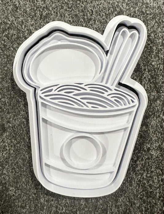 Noodle cup stamp and cutter