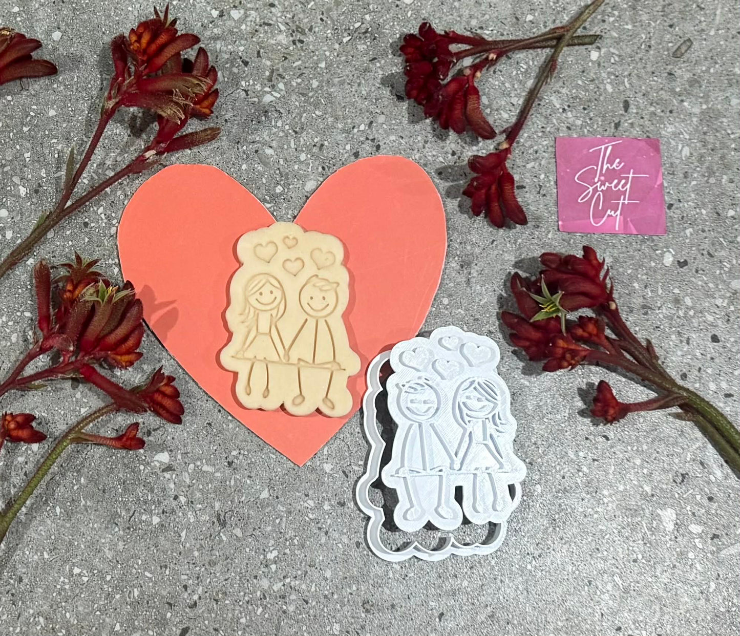 Cute Cartoon Couple Stamp and cutter