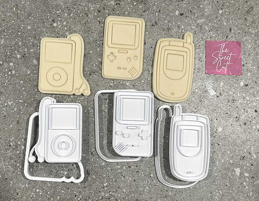 90s theme stamp and cutters