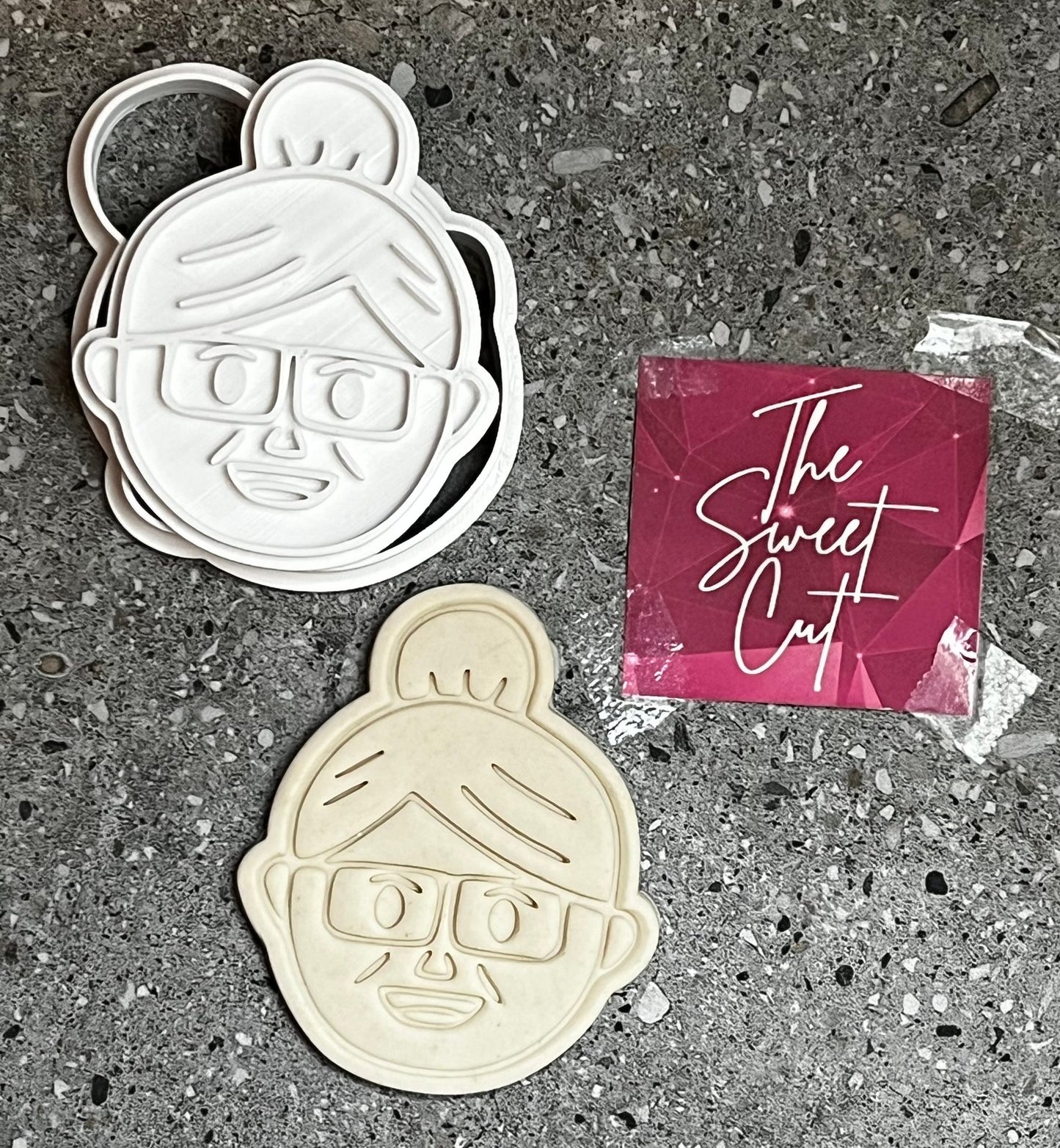 Grannie stamp and cutter