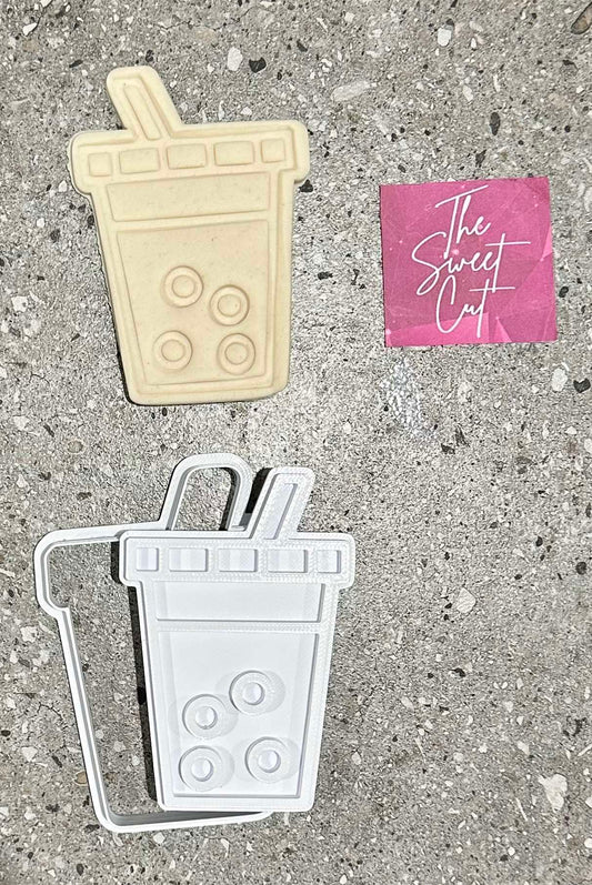 Bubble tea plain Stamp and cutter