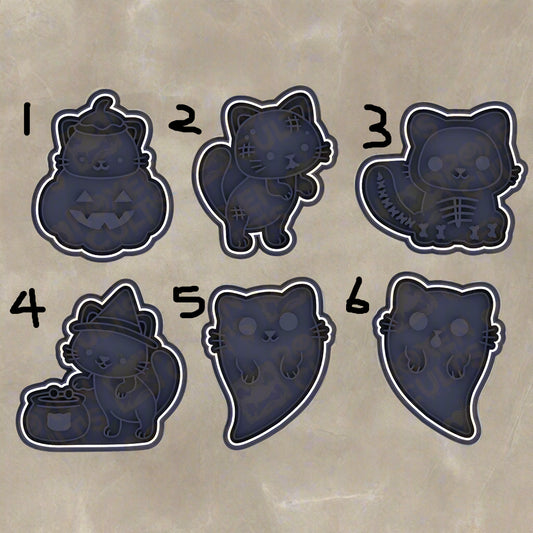 Halloween cat stamp and cutters