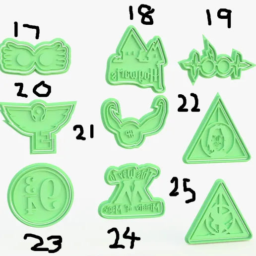 Harry Objects #1 stamp and cutters