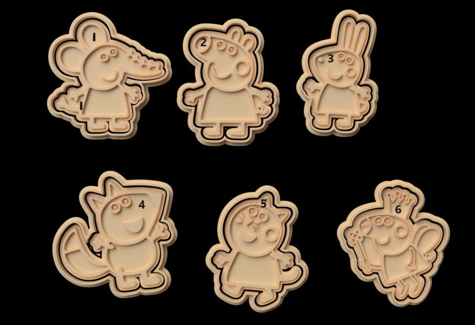 Pig stamp and cutter