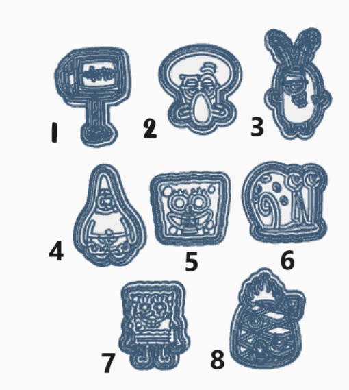 Sea characters Stamps and cutters