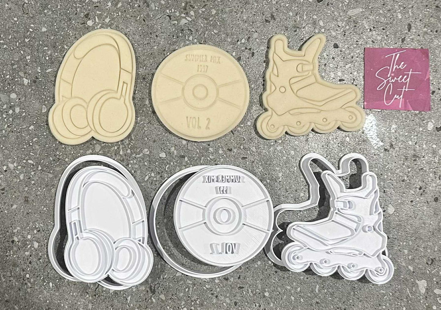 90s theme stamp and cutters
