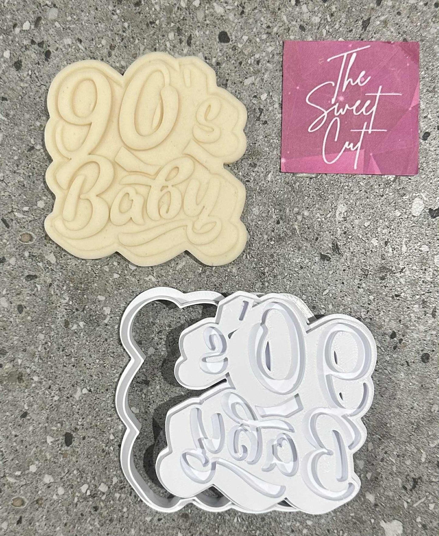 90s theme stamp and cutters