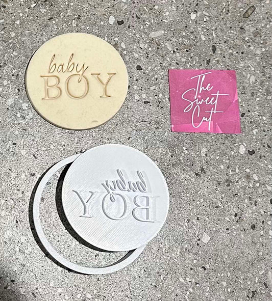 Baby girl or Baby boy stamp and cutter