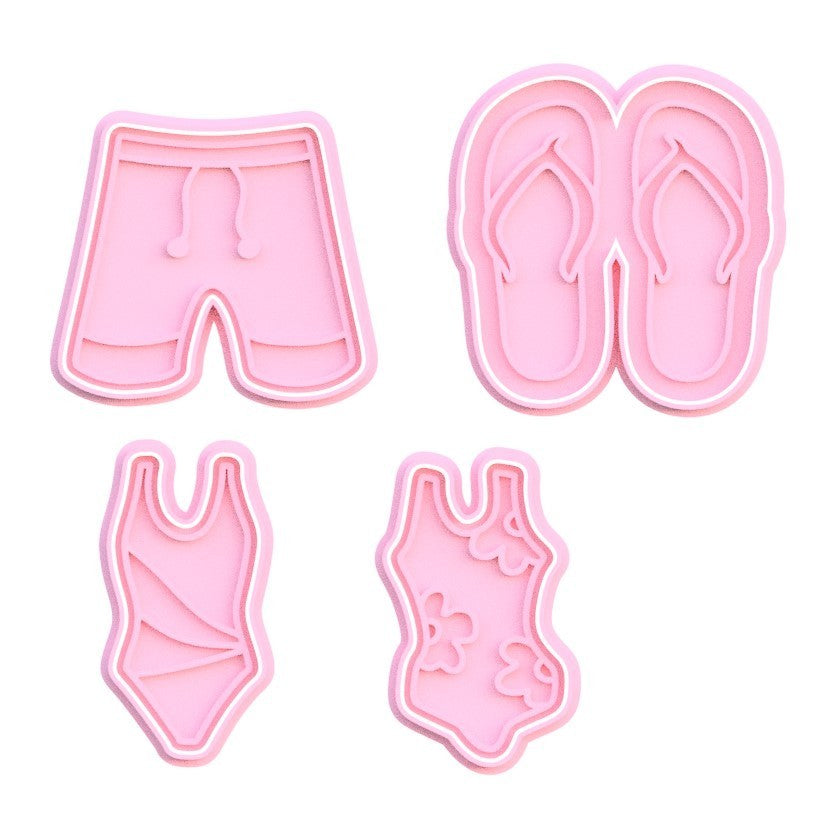 Swim wear Cookie cutter and stamps