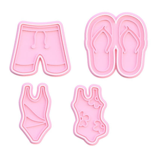 Swim wear Cookie cutter and stamps