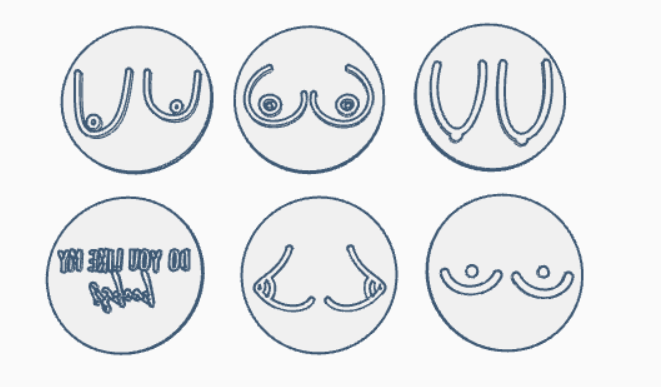 Boob/breast stamps and cutters