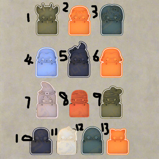 Halloween tags stamps and cutters