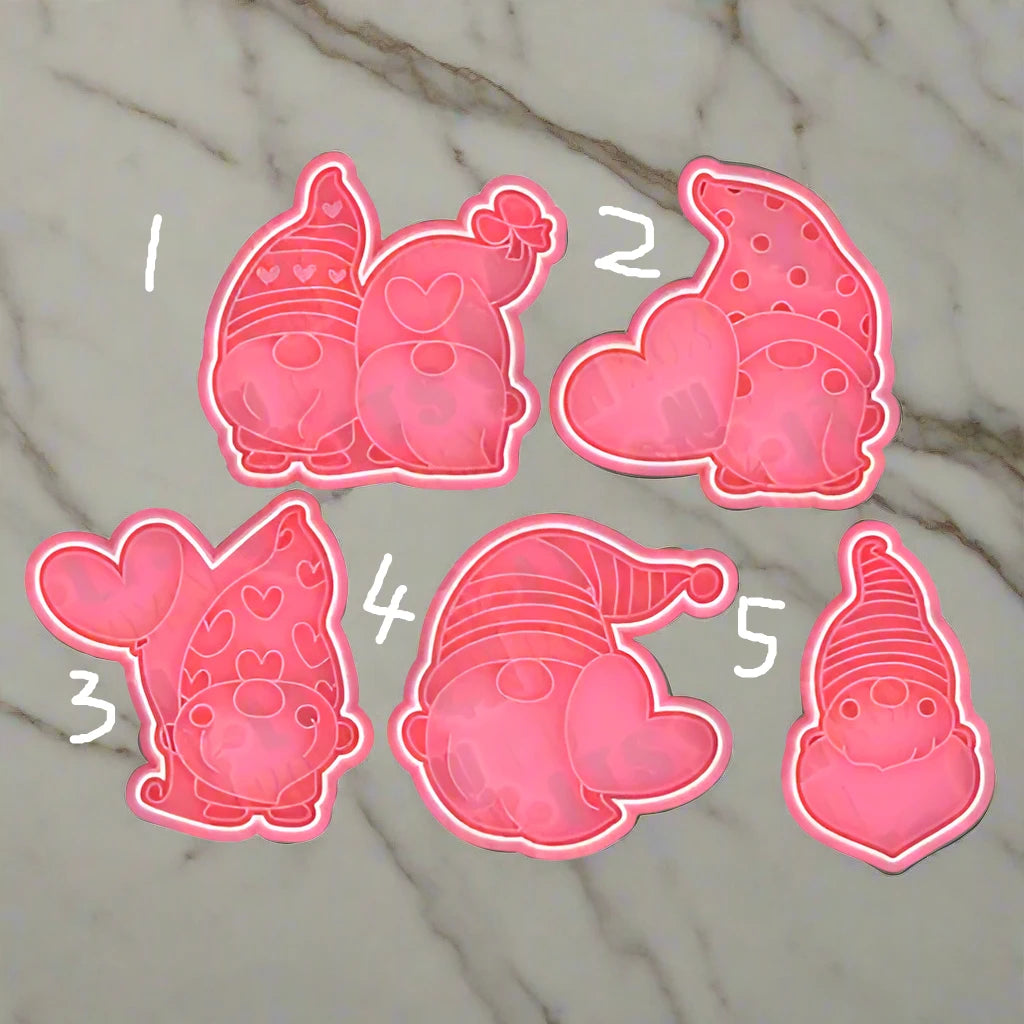 Valentine Gnome stamps and cutters
