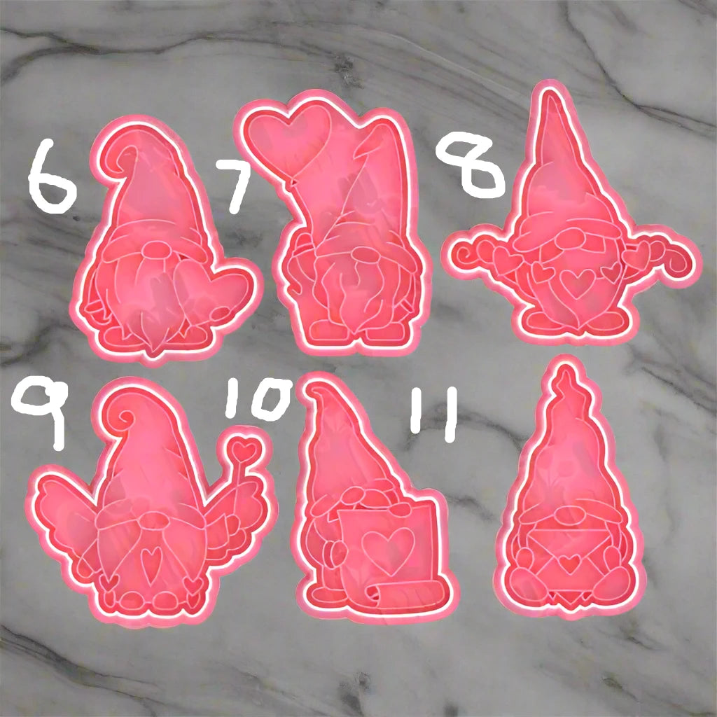 Valentine Gnome stamps and cutters
