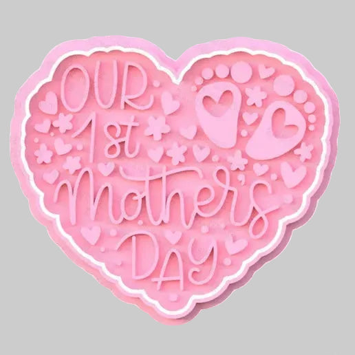 1st Mother's Day text stamp and cutter