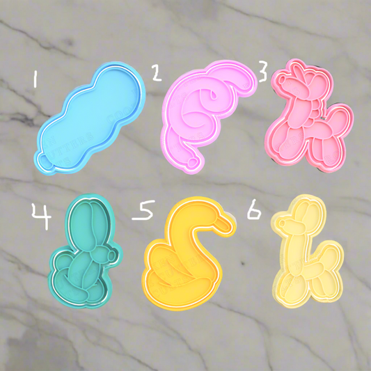 Balloon characters stamp and cutter