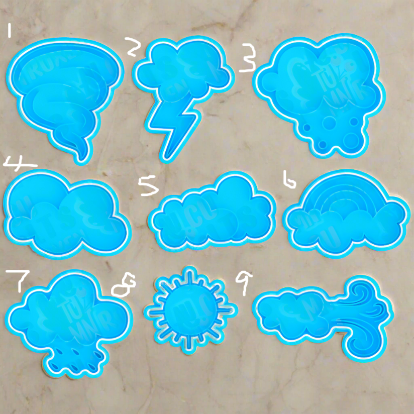 Weather stamps and cutters